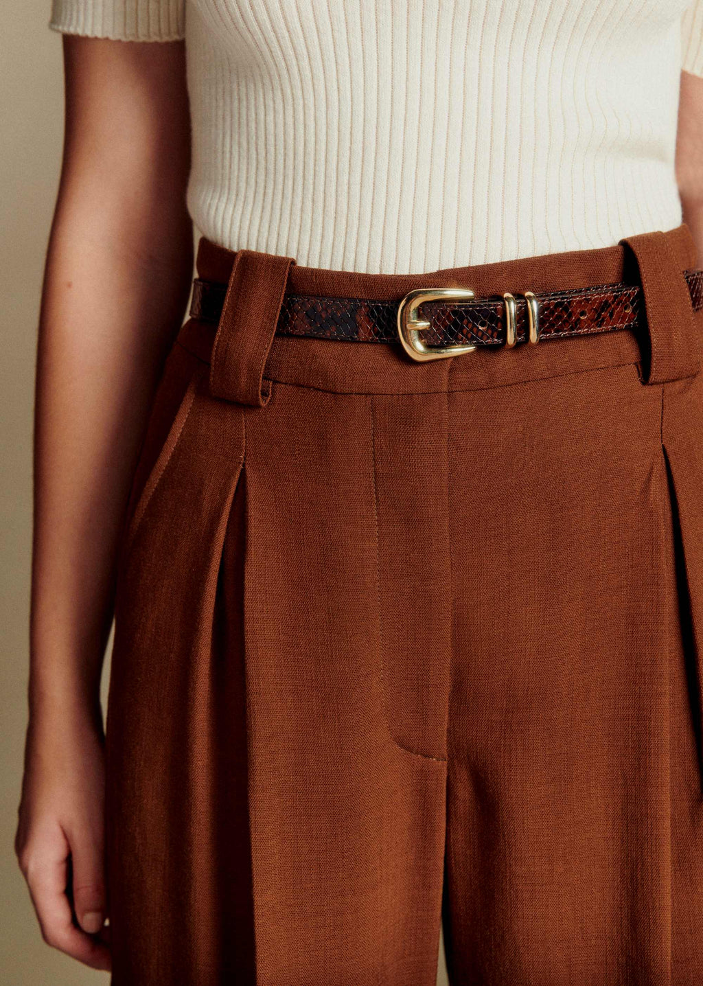 Ceinture Livie - Marron Python