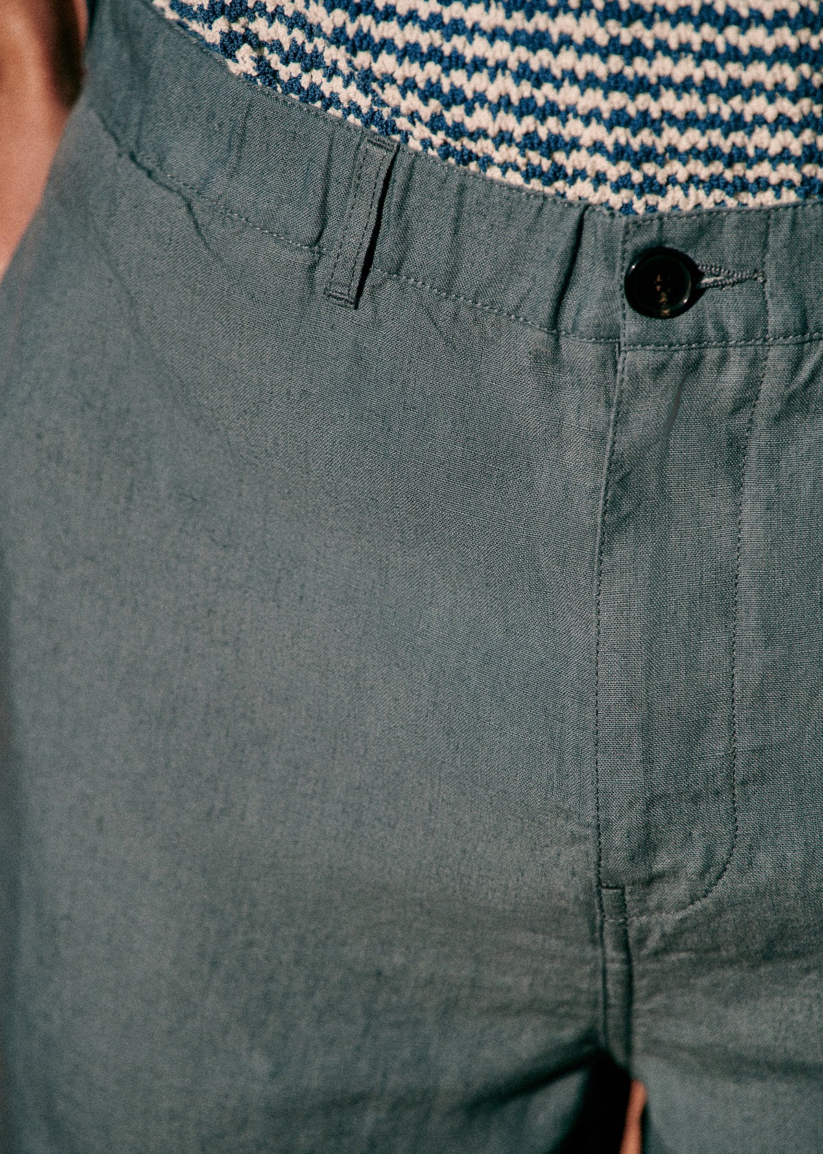 Pantalon Shane Lin - Bleu Acier