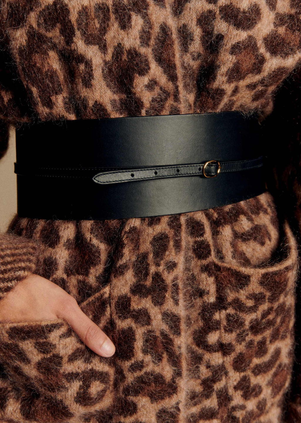 Ceinture Julia - Noir Lisse Héritage