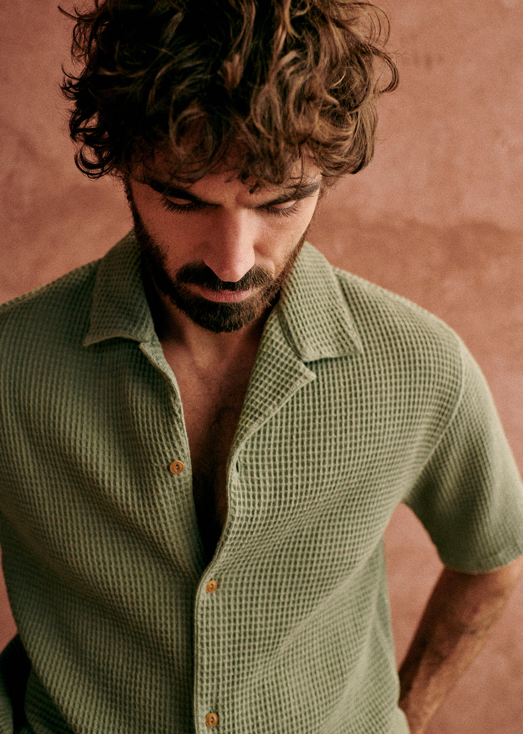 Chemise Holt Gaufrée - Vert