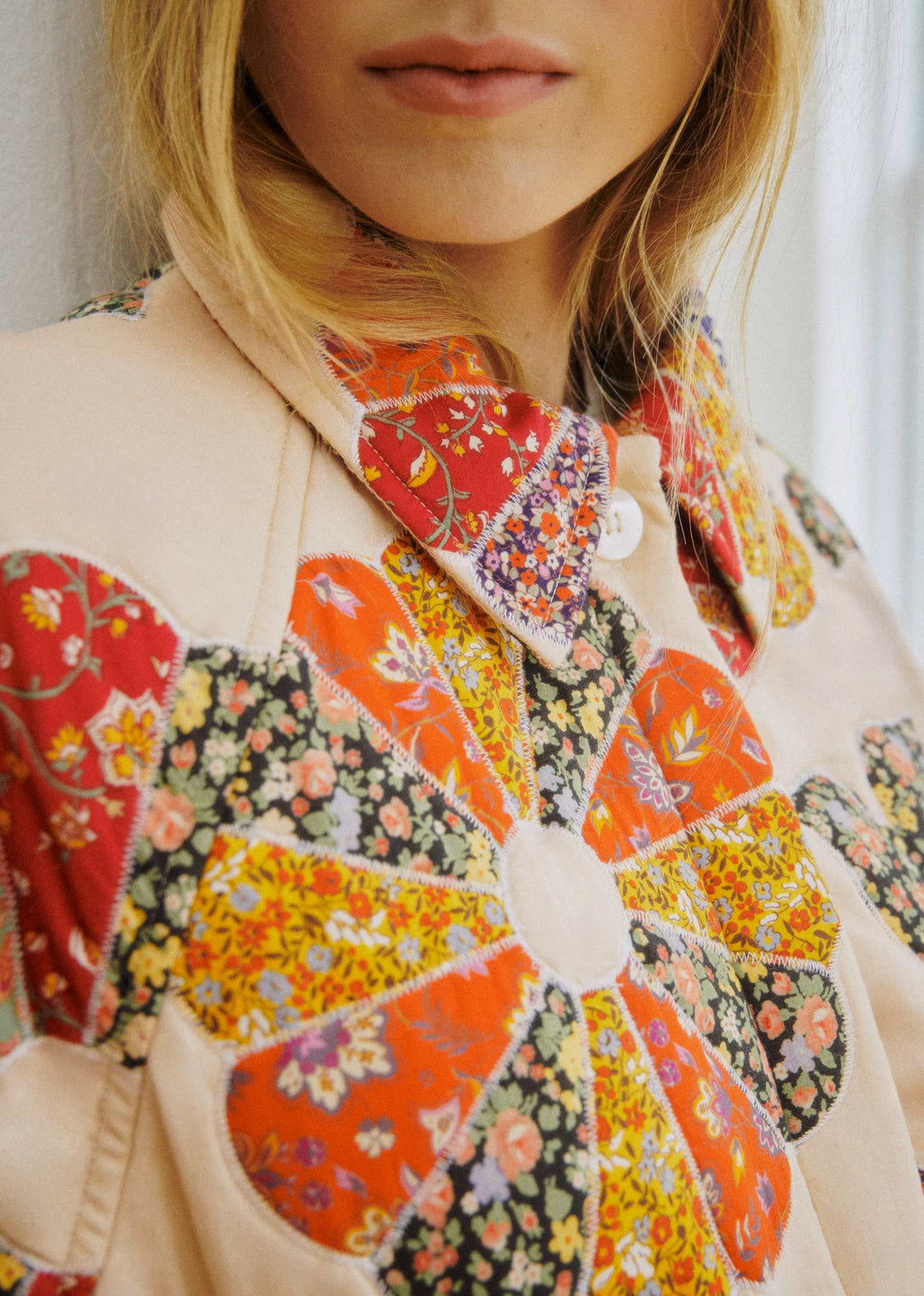 Manteau Ludwig - Sézane x SEA NY - Patchwork Woodstock