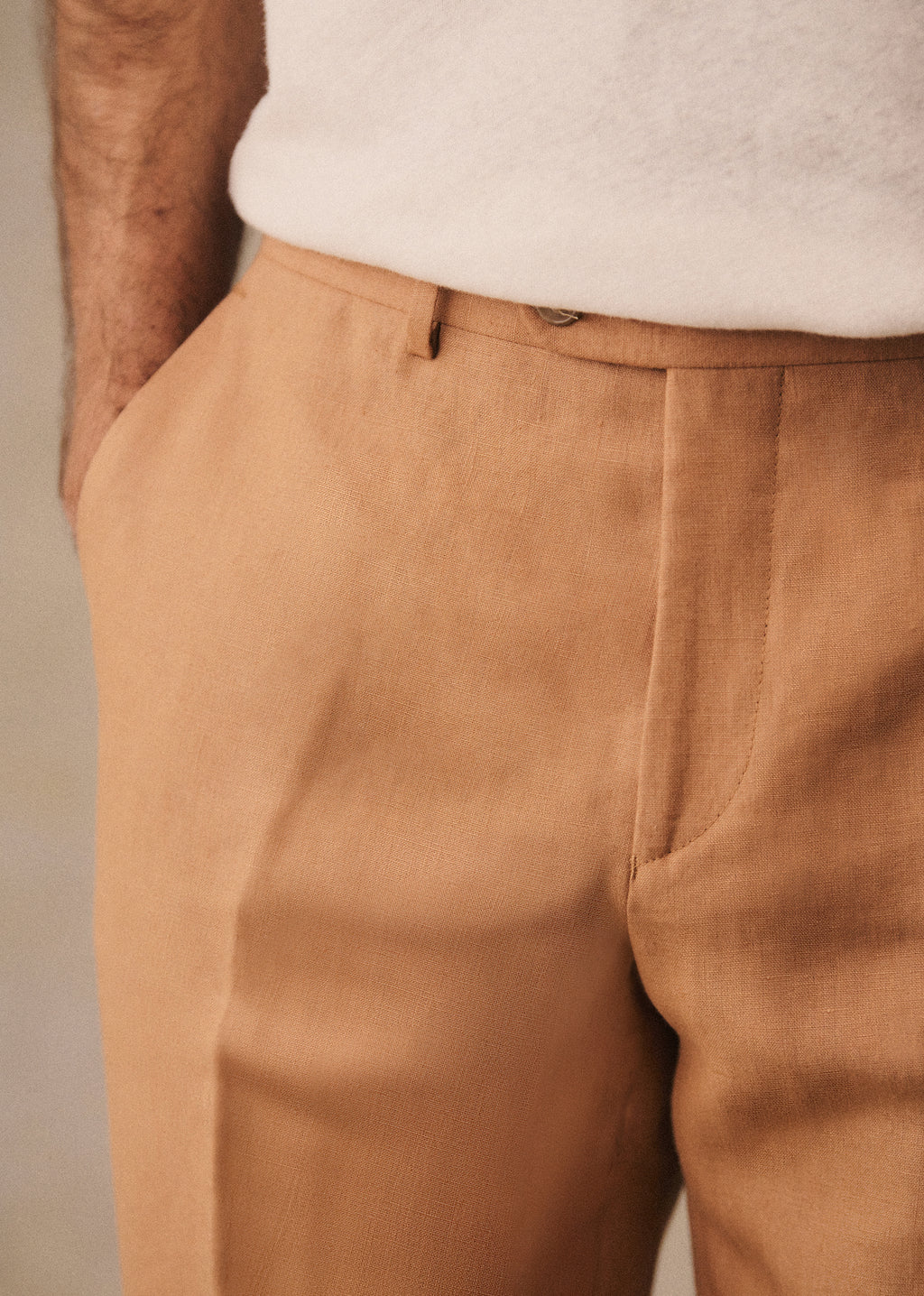 Pantalon Carl Lin - Camel