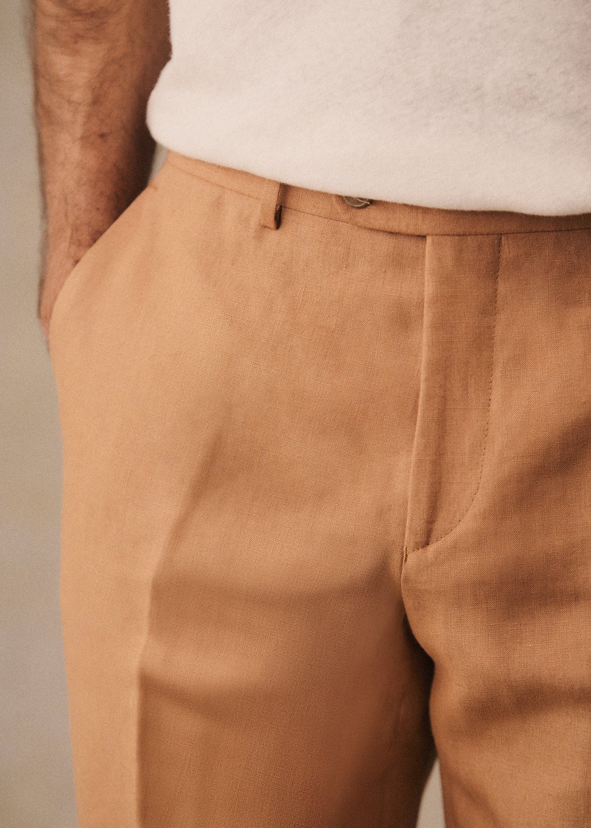 Pantalon Carl Lin - Camel