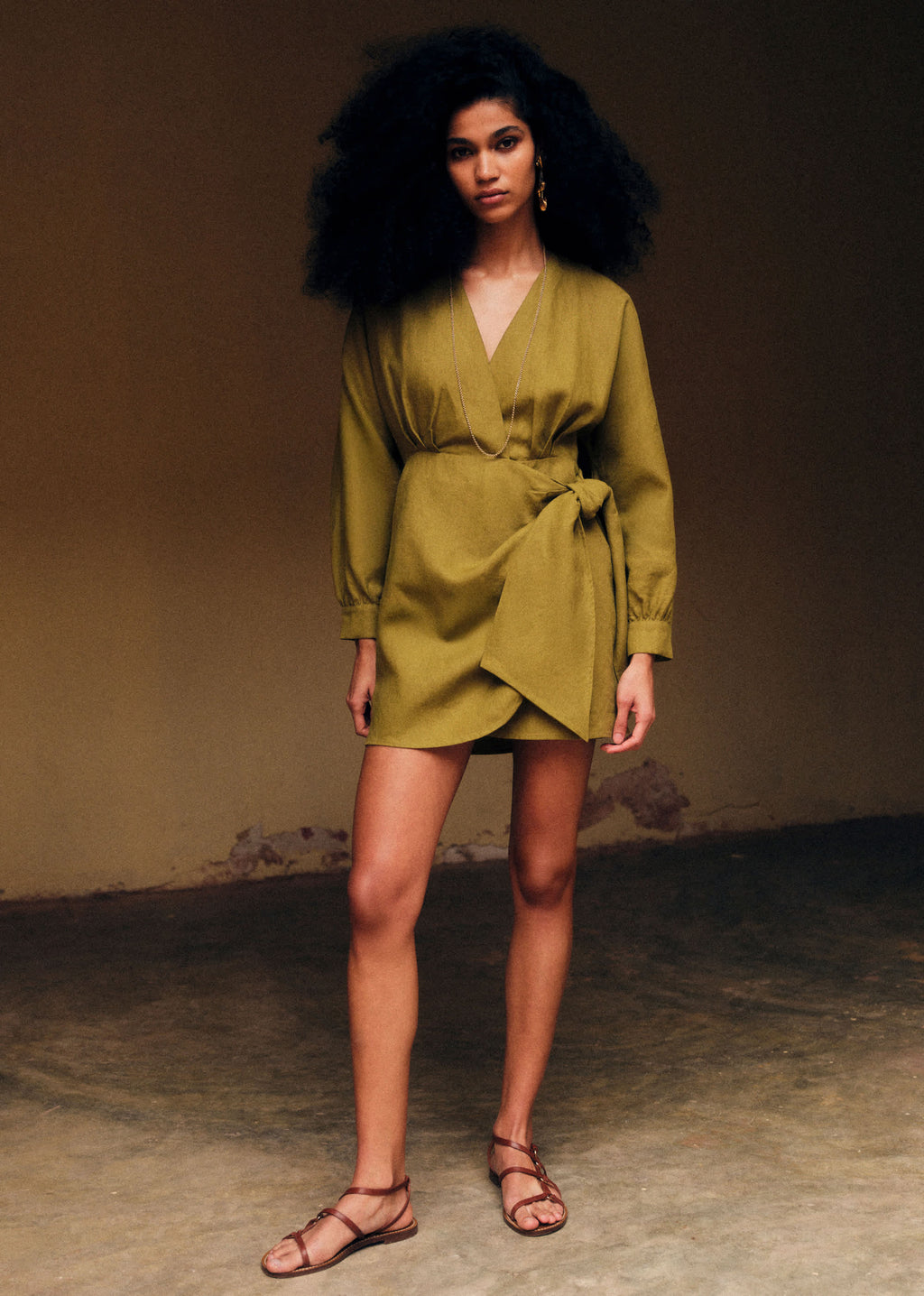 Robe ALICE - Olive Doré