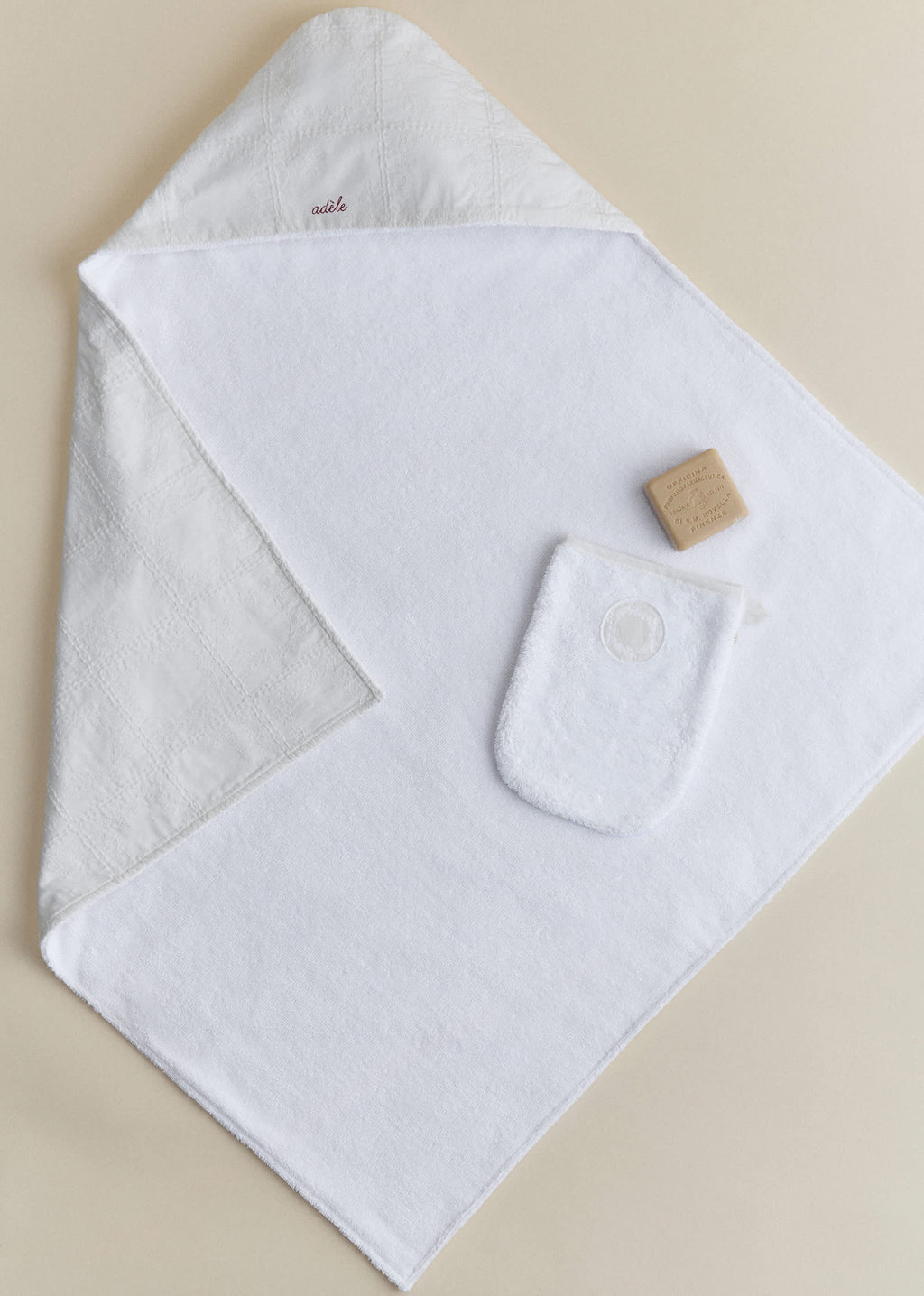 Cape de bain - Broderie Patchwork