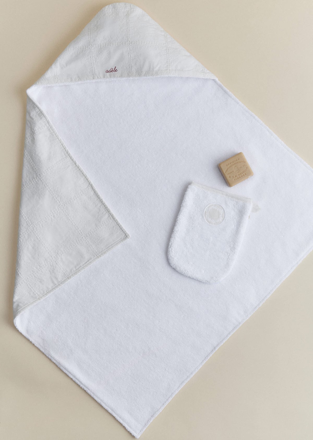 Cape de bain - Broderie Patchwork