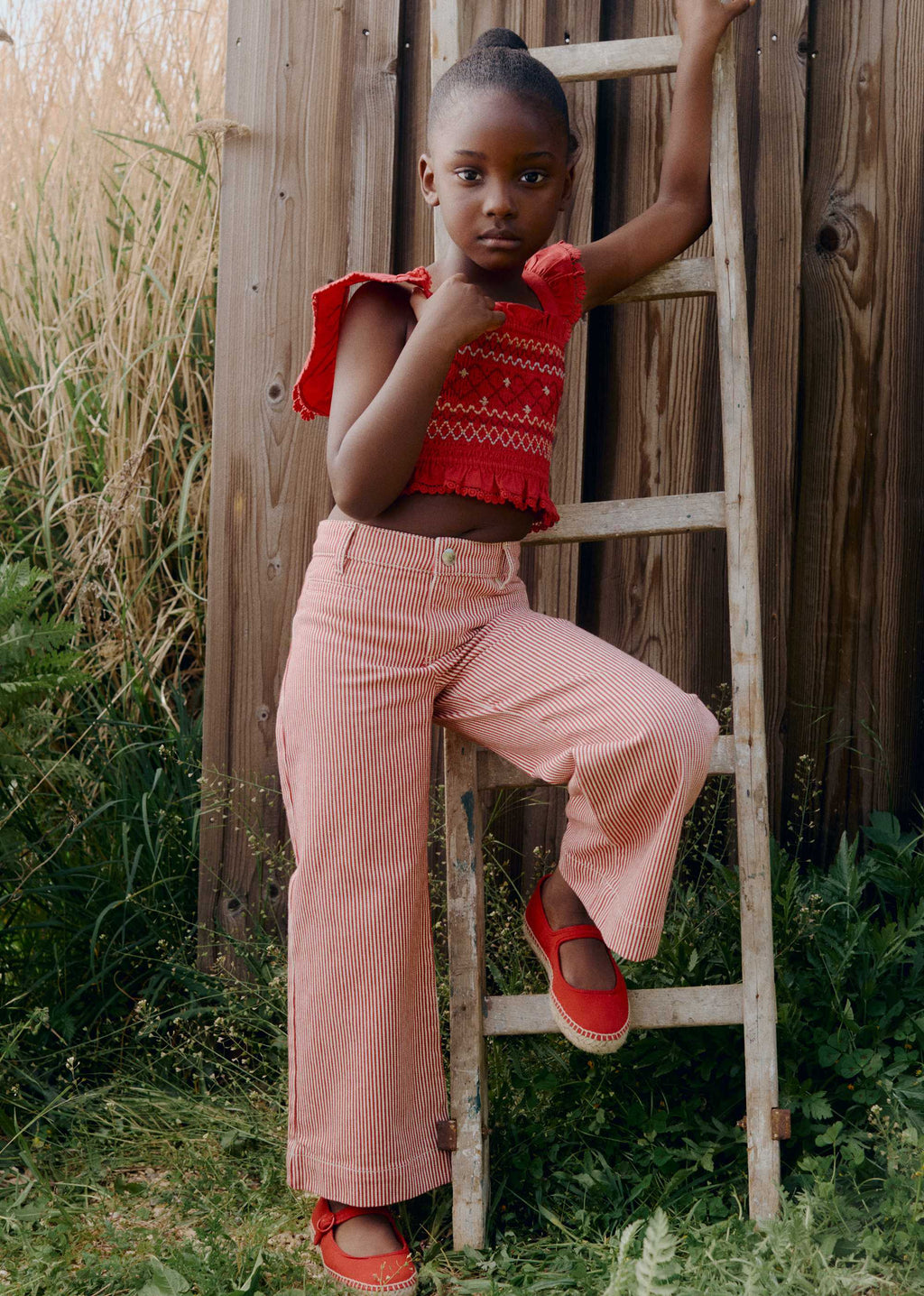 Pantalon Anton - Rouge Rayé