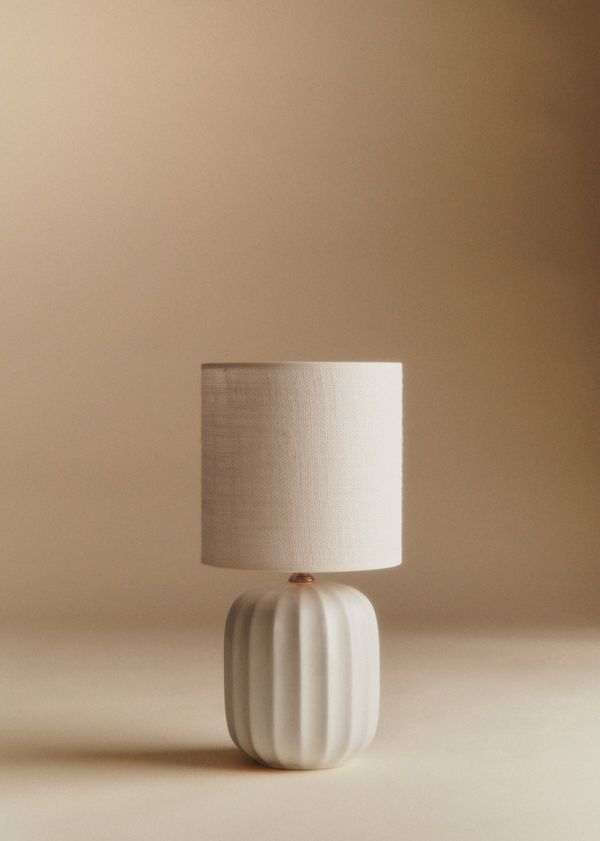 Lampe Traviata petit modèle - Ecru - Abat-jour Dolce - Jute Écru