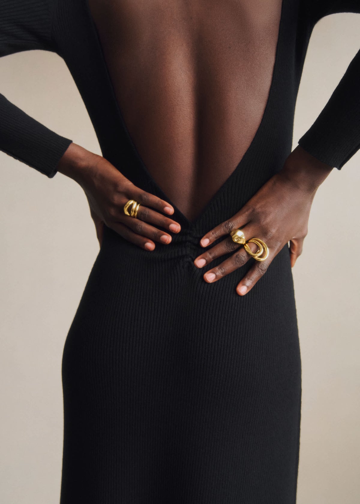 Robe Vivianne - Noir Doré