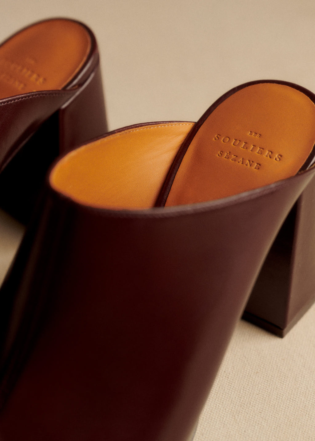 Mules High Bruna - Bordeaux Glacé
