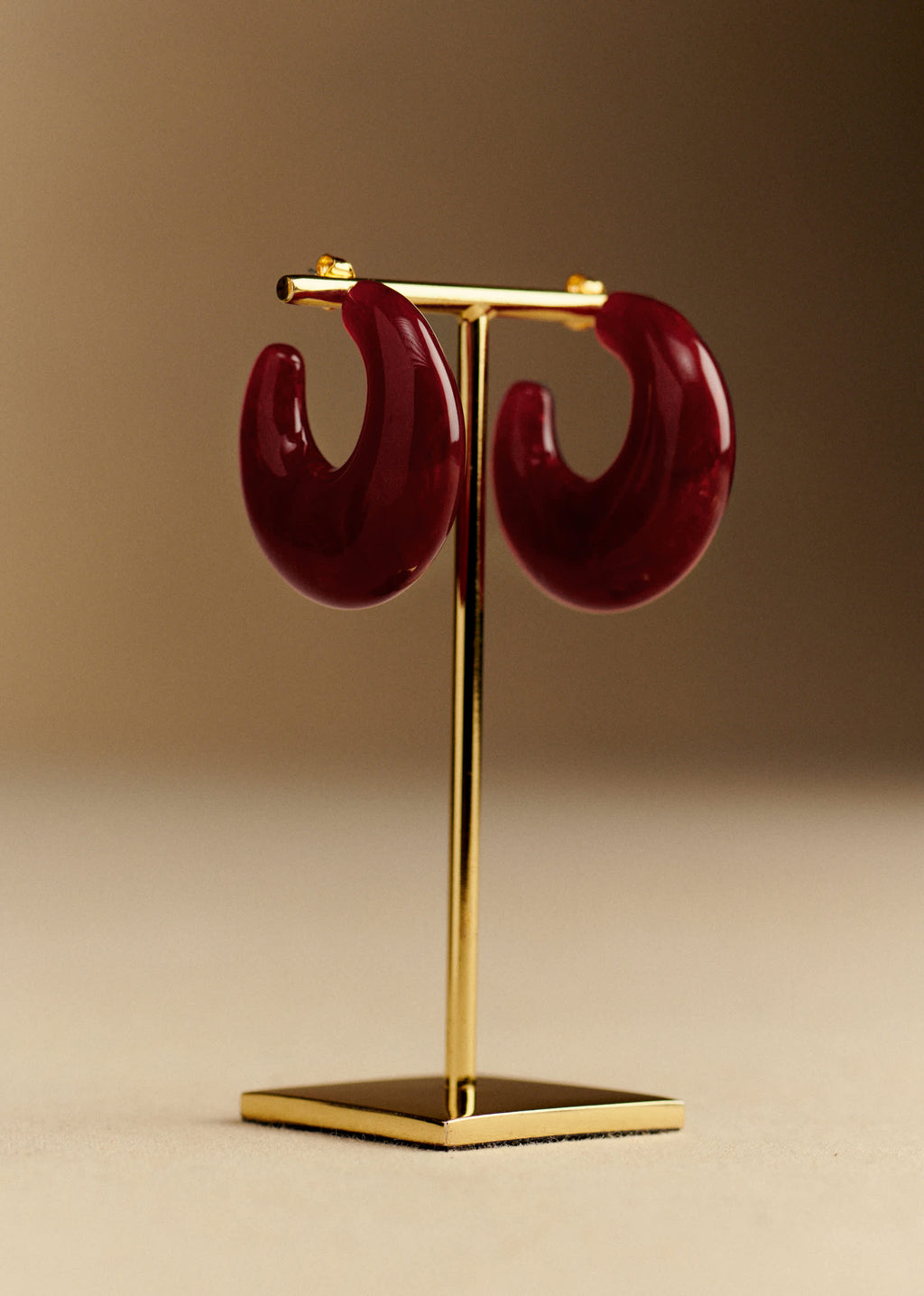 Anneaux Grace - Rouge Carmin