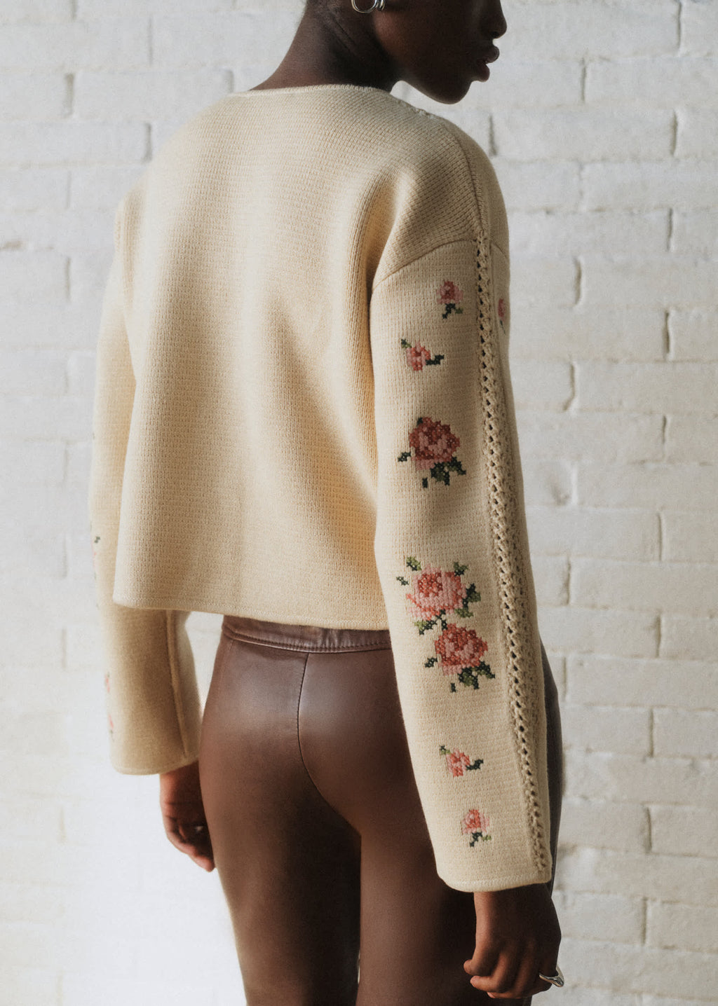 Gilet Caroline - Sézane x Sea NY - Crème Brodé