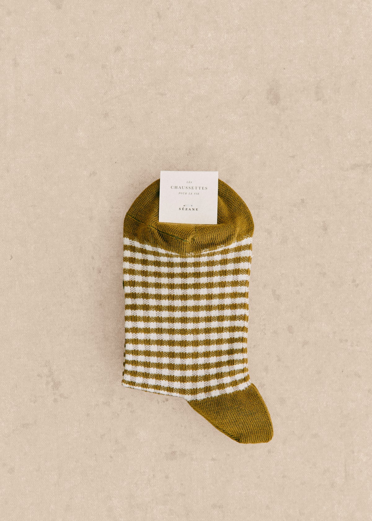 Chaussettes Vichy - Olive