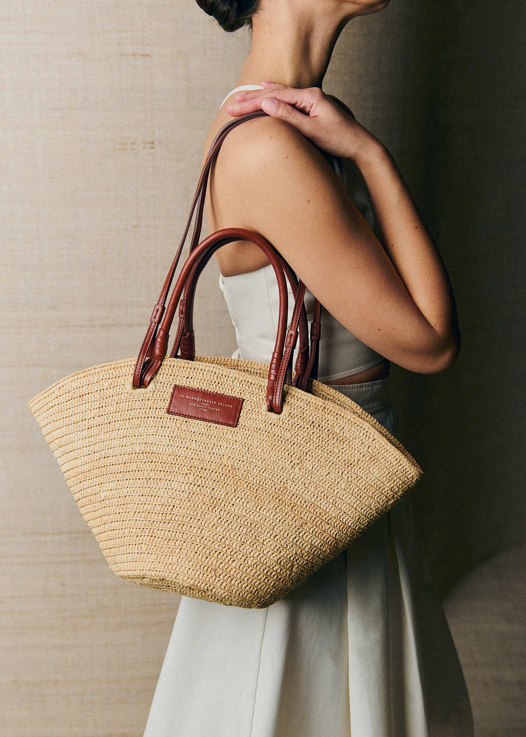 Panier Justine - Raphia Naturel