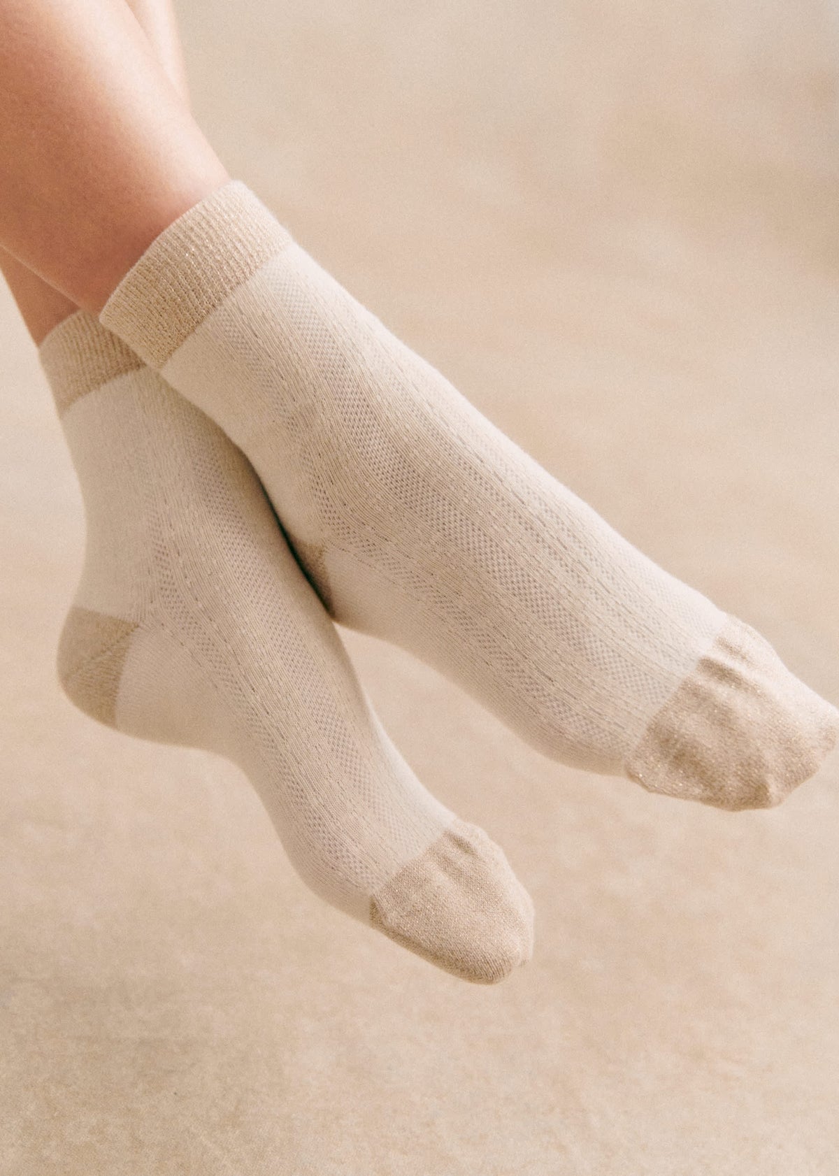 Chaussettes Bianca - Doré Écru