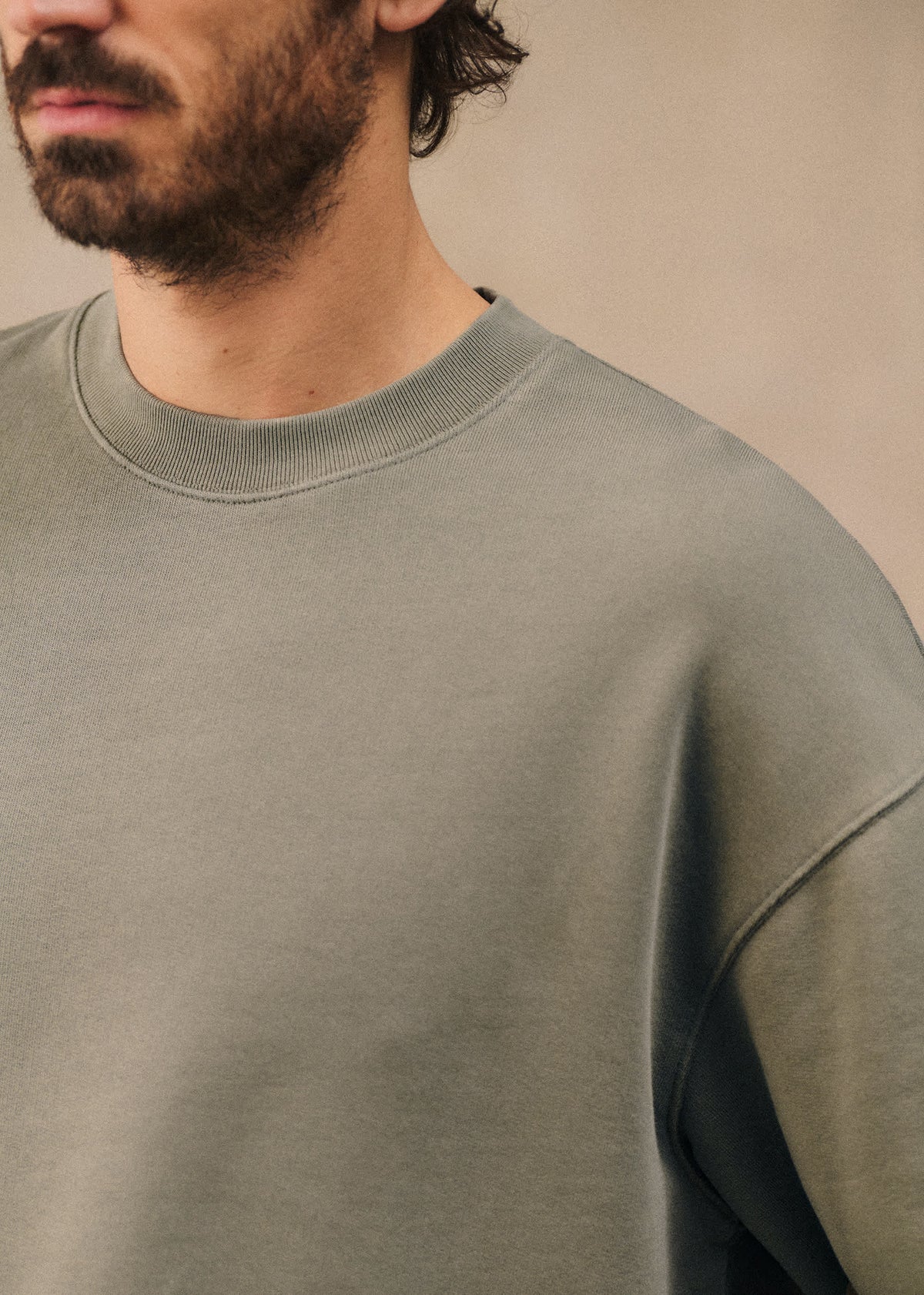 Sweatshirt Boxy - Vert Délavé
