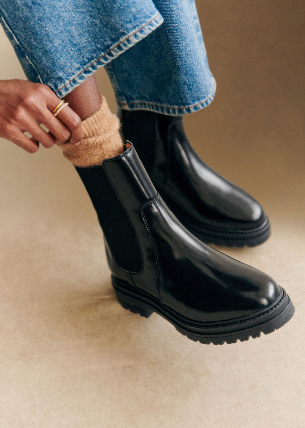 Bottines Low Lena - Noir Glacé