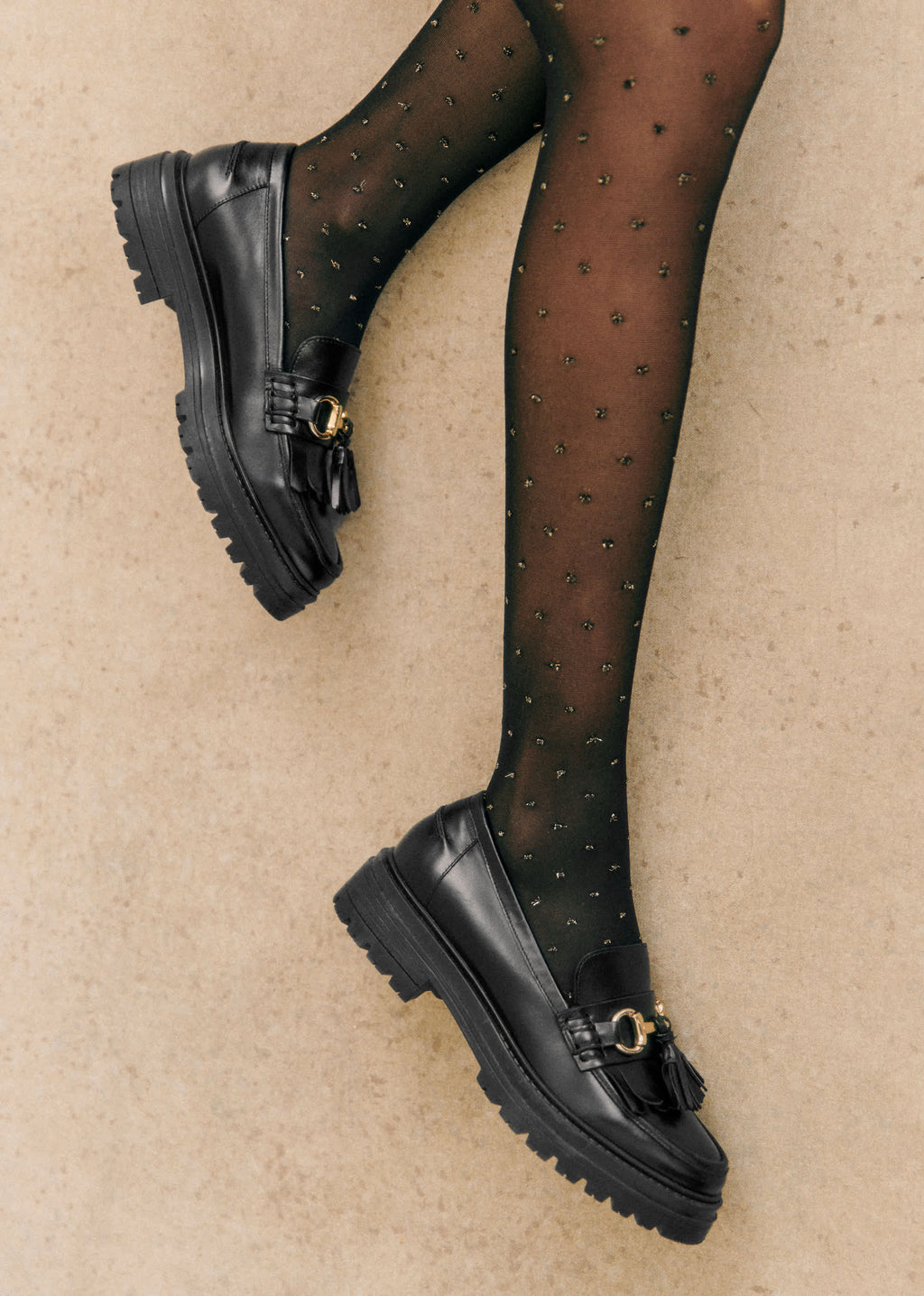 Collants - Plumetis Doré / 40D