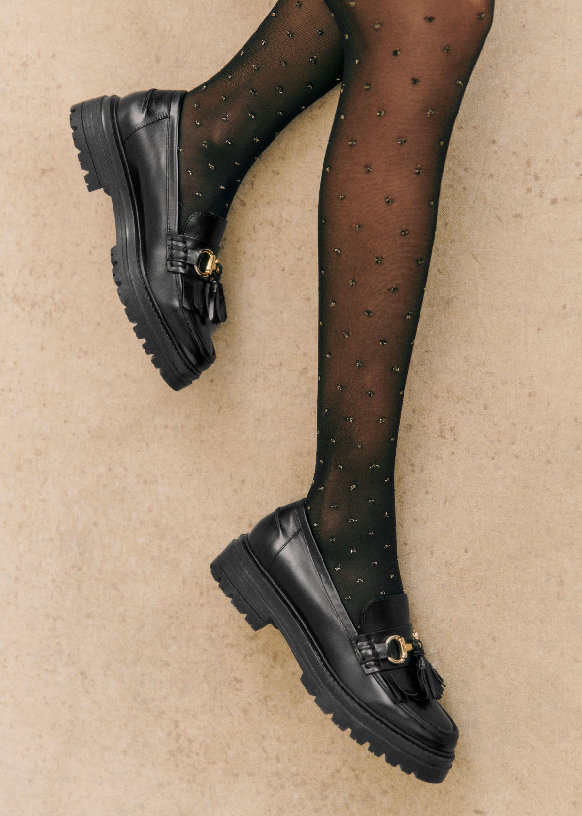 Collants - Plumetis Doré / 40D