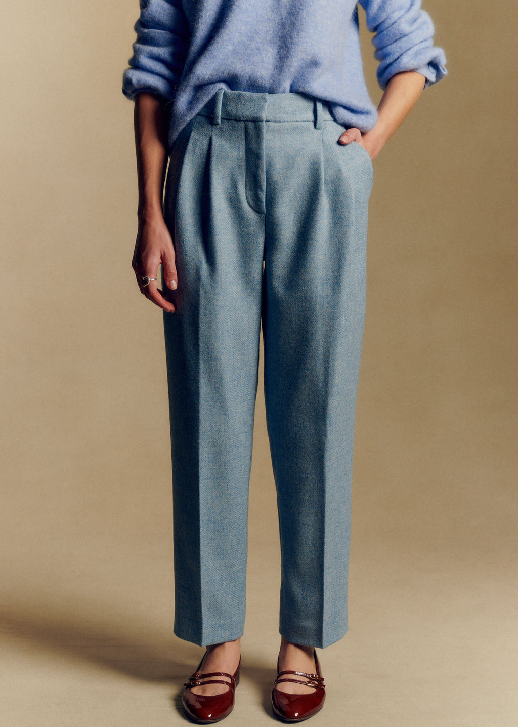 Pantalon Romain - Baby Blue