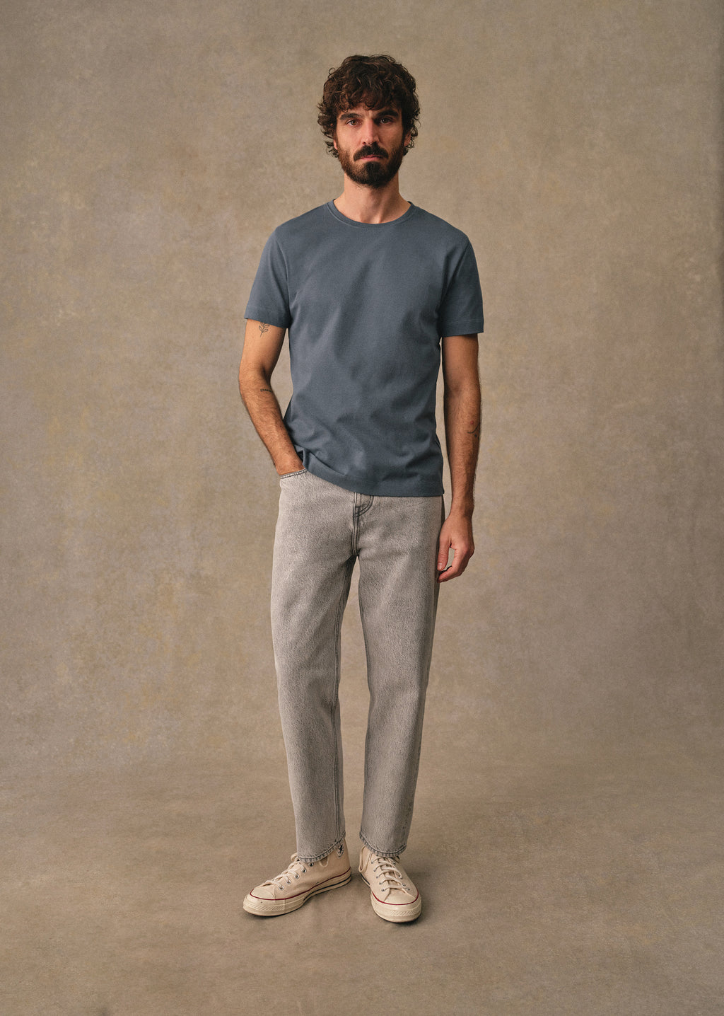 T-Shirt Kenneth - Bleu Acier