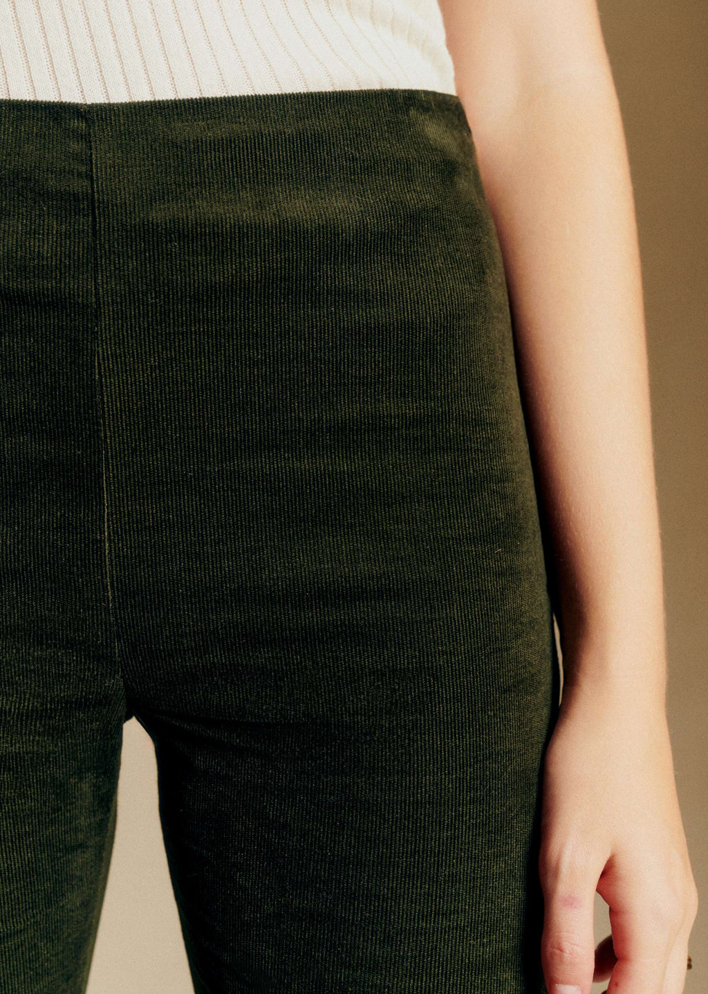Pantalon Ciara - Velours Kaki