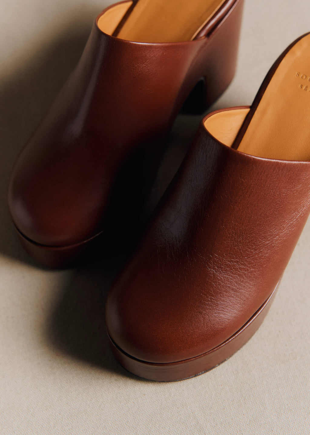 Mules high Callie - Moka Vintage