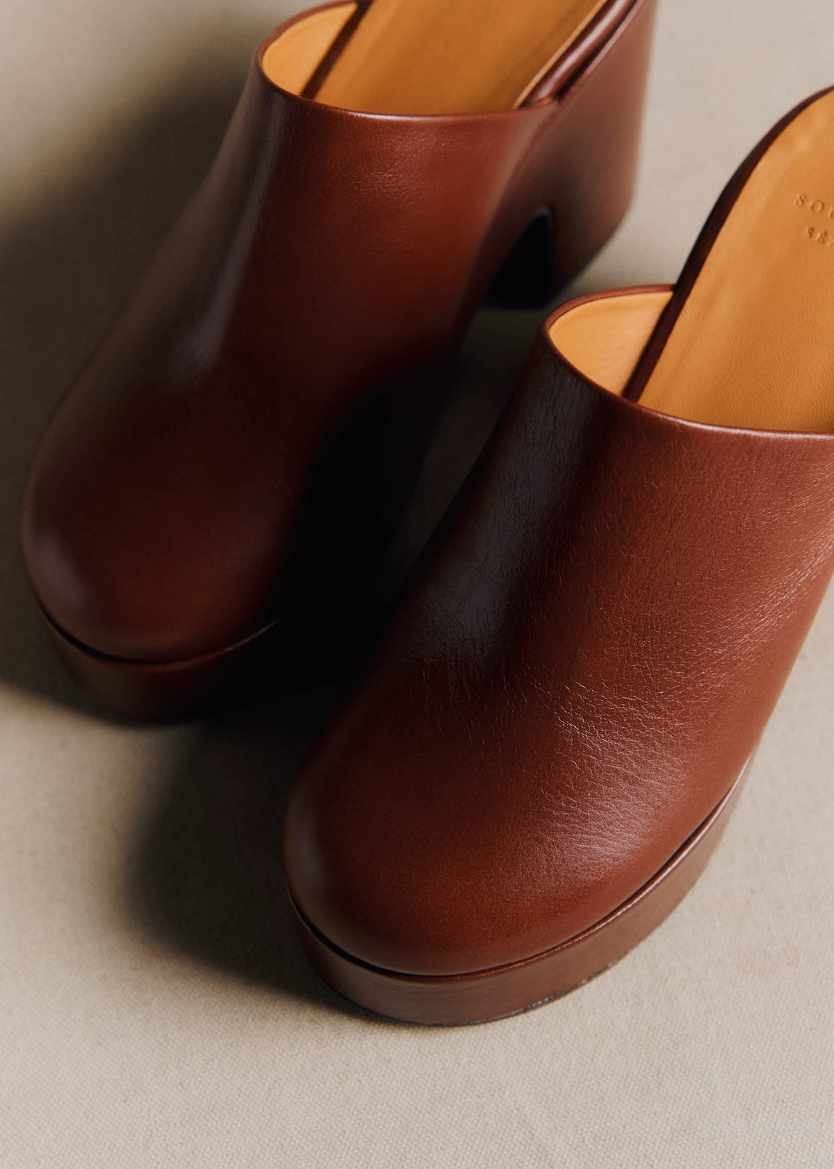Mules high Callie - Moka Vintage