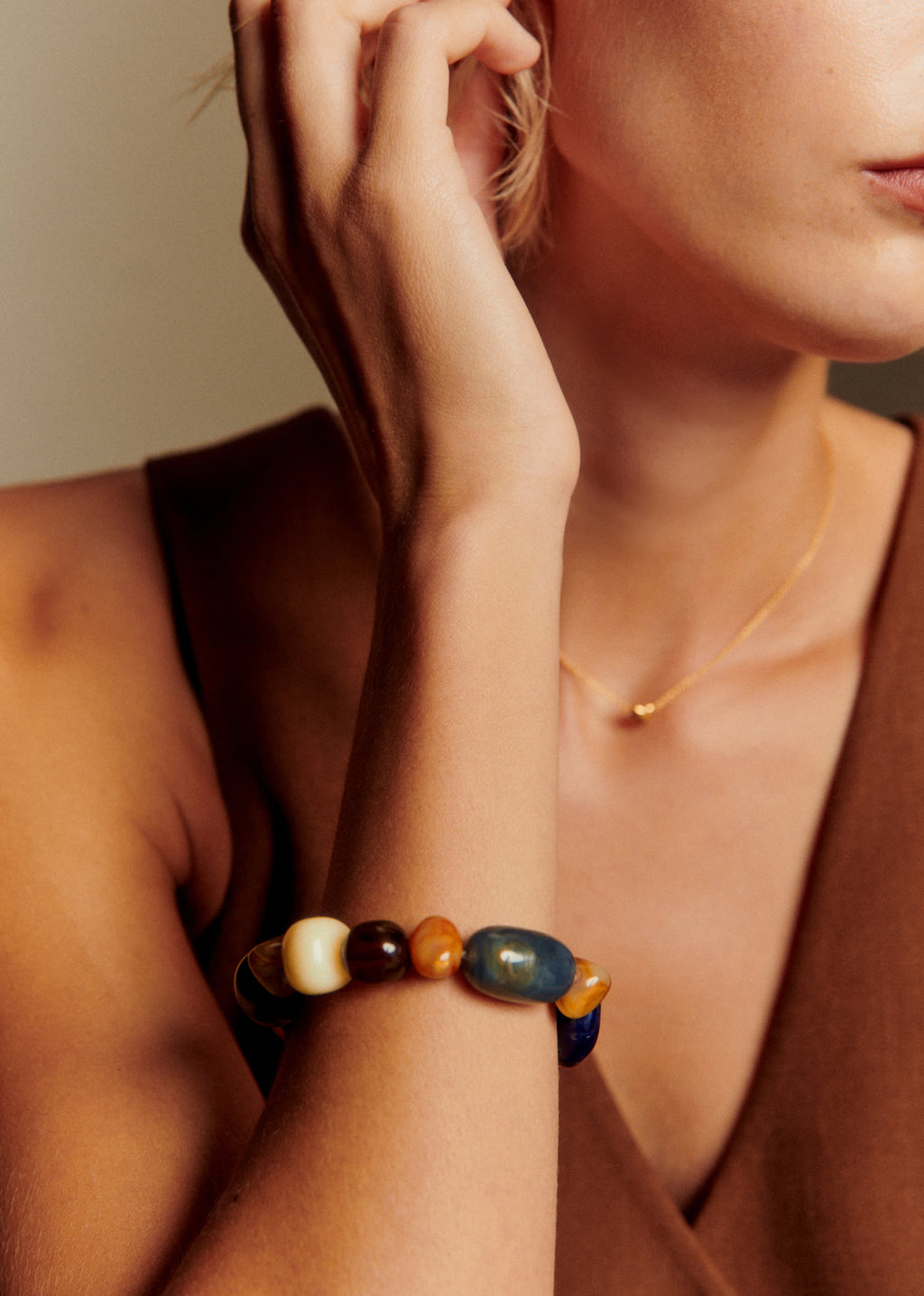 Bracelet Morgane - Bleu Océan Multi