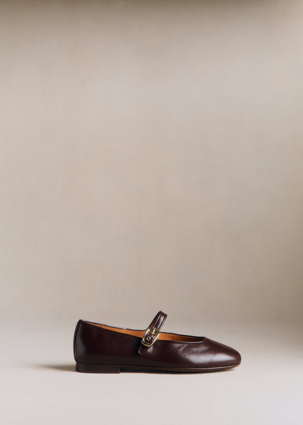 Ballerines Low Valentin - Chocolat Lisse
