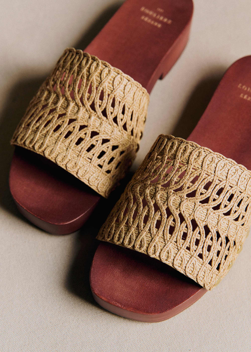 Sabots low Maria - Naturel Textile Tressé