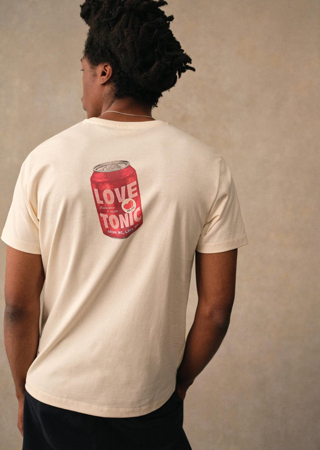 T-Shirt Canette Love Tonic - Écru