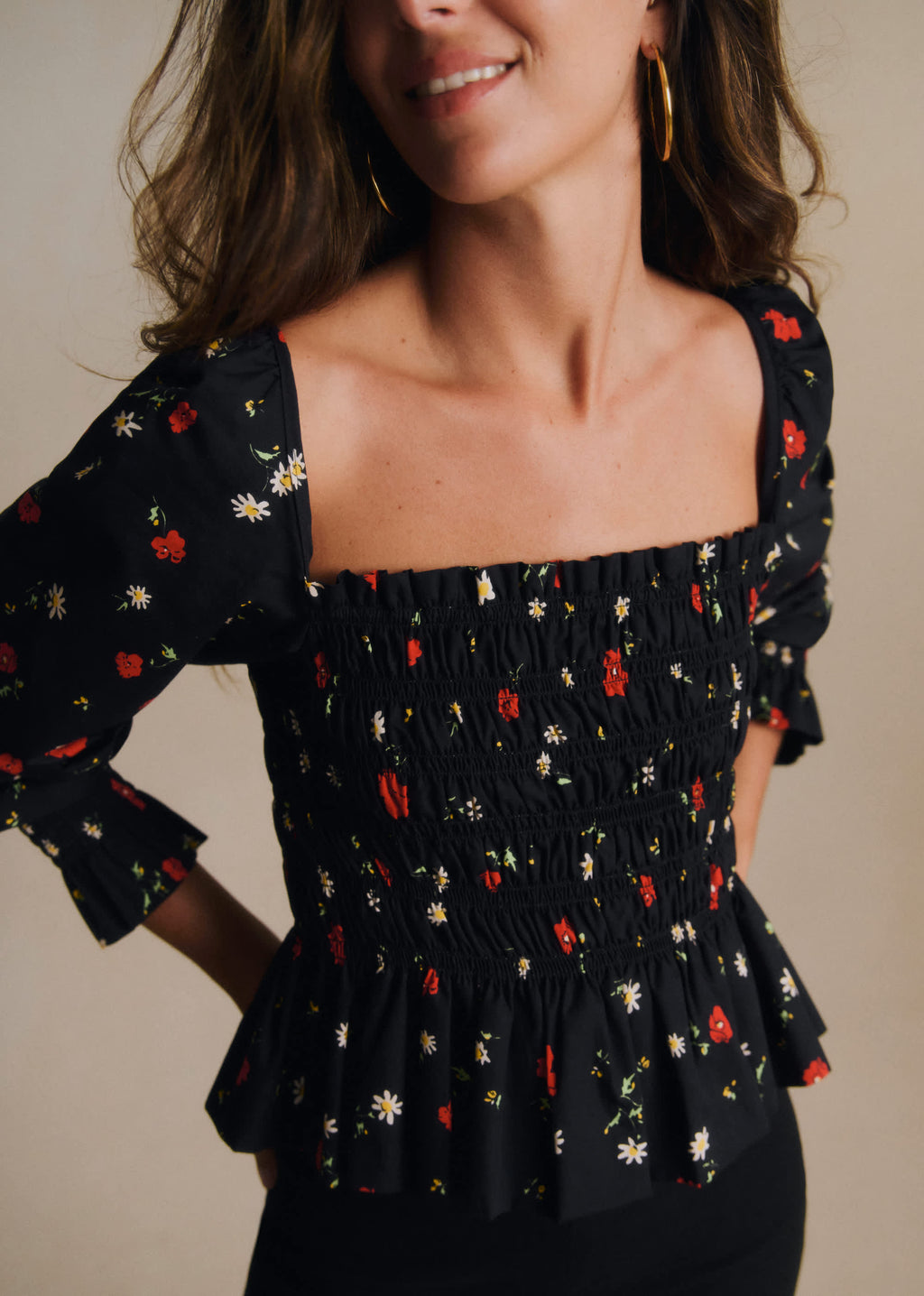 Blouse ALINE - Imprimé Coquelicot