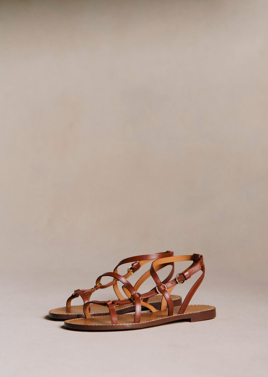 Sandales Low Inaya - Cuir Naturel Héritage