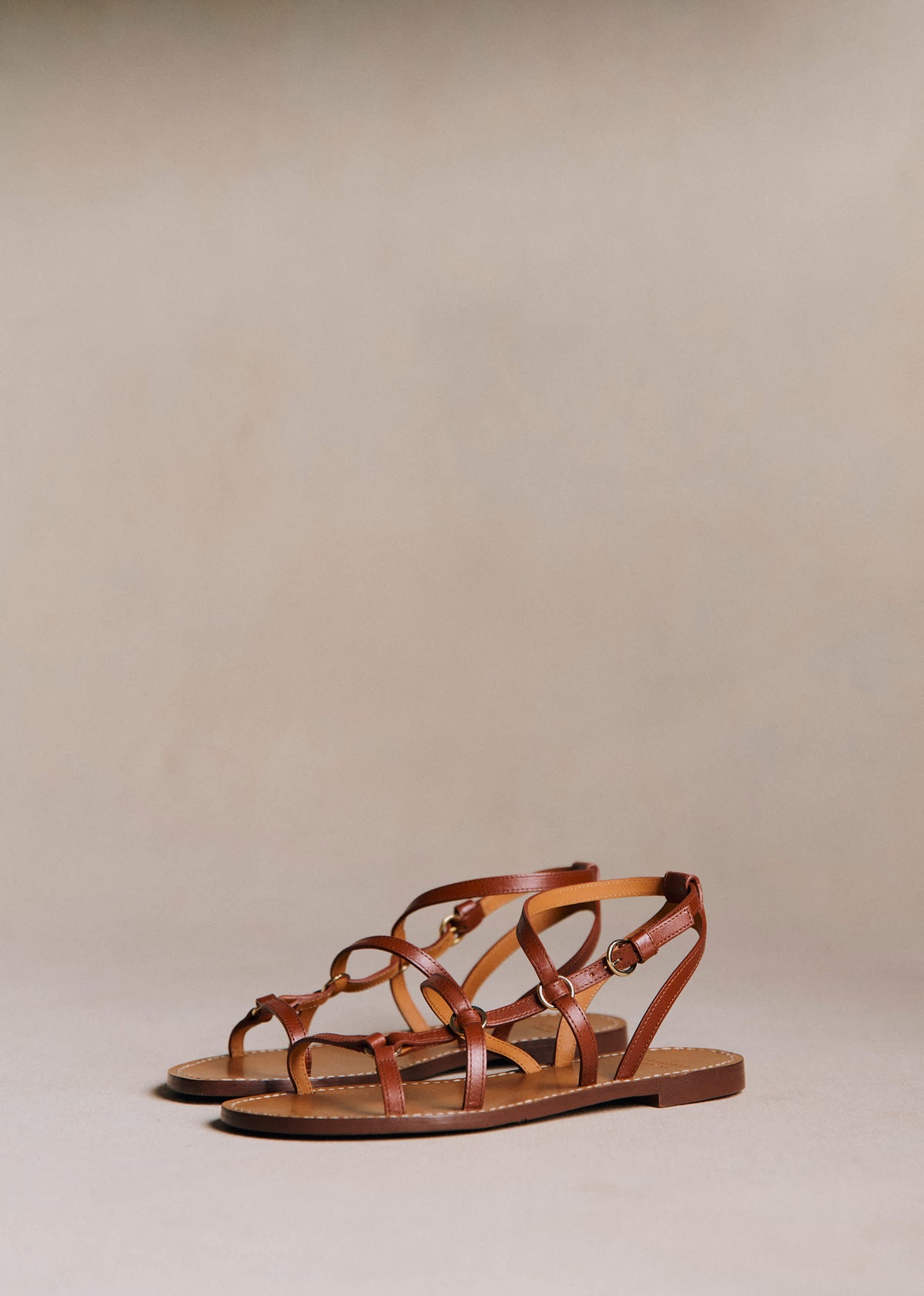 Sandales Low Inaya - Cuir Naturel Héritage