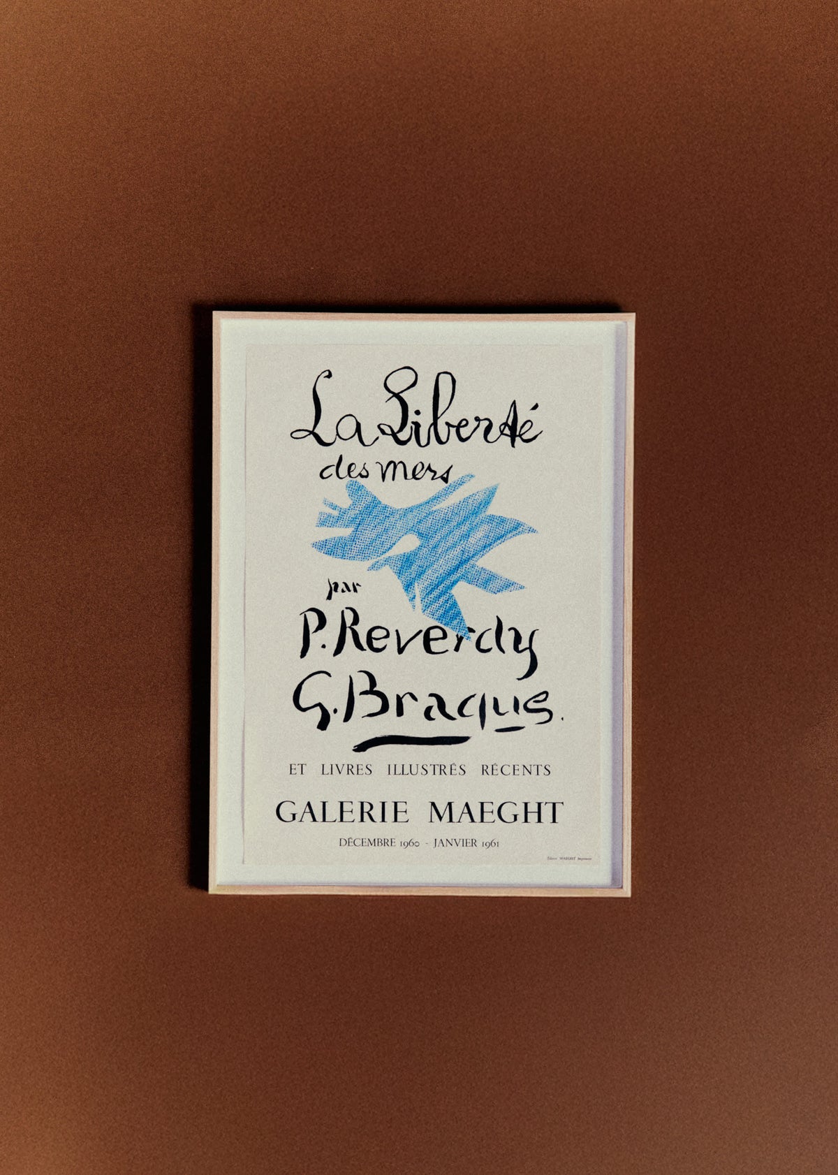 Affiche Galerie Maeght, La liberté des mers, 1960 - 51 x 70,5cm