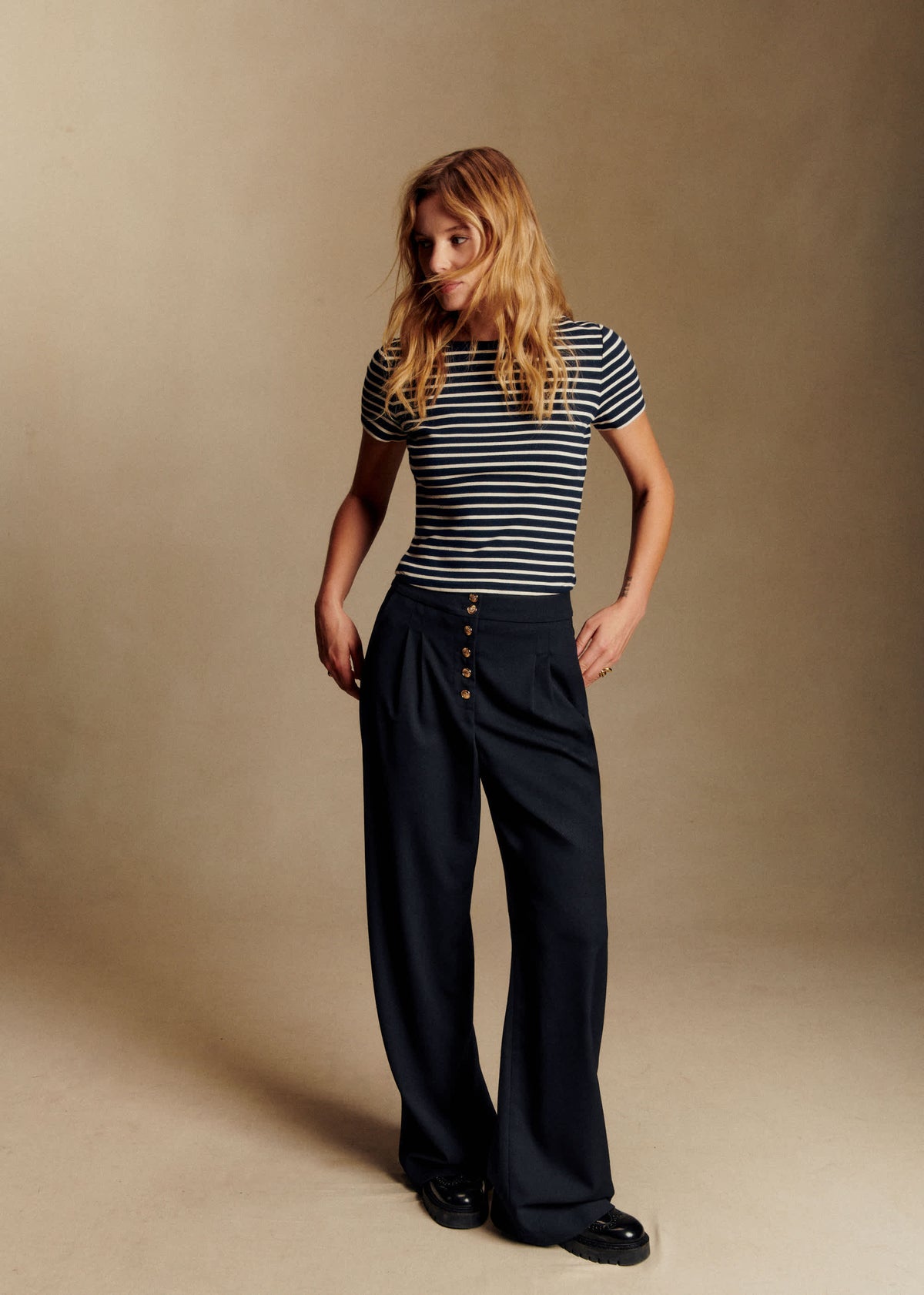 Pantalon Cesar - Marine Foncé