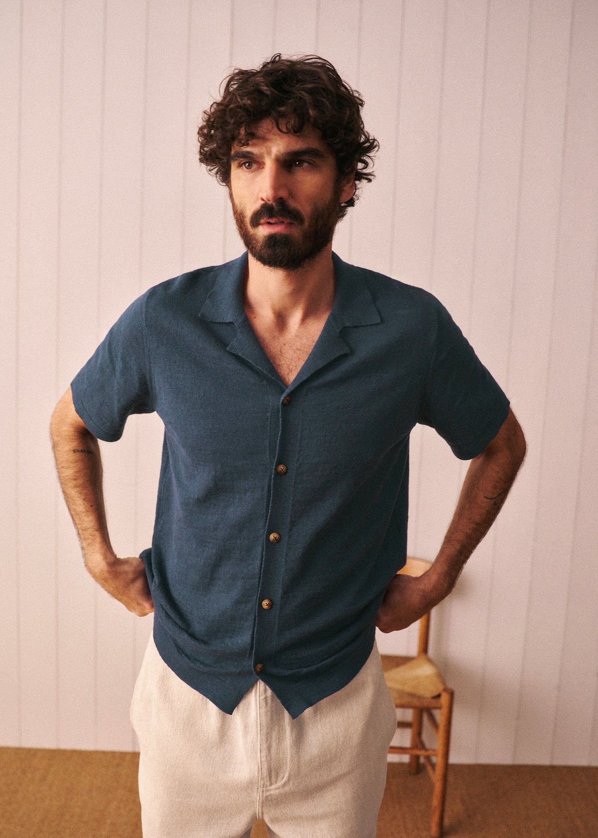 Chemise Maille Jonas - Bleu