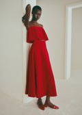 Jupe SORIA - Velours Rouge