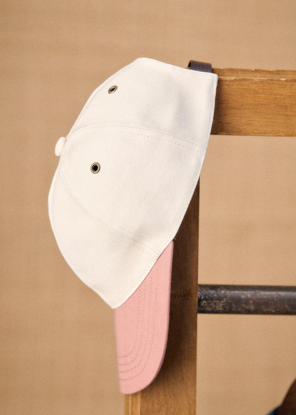 Casquette Chase - Ecru / Vieux Rose
