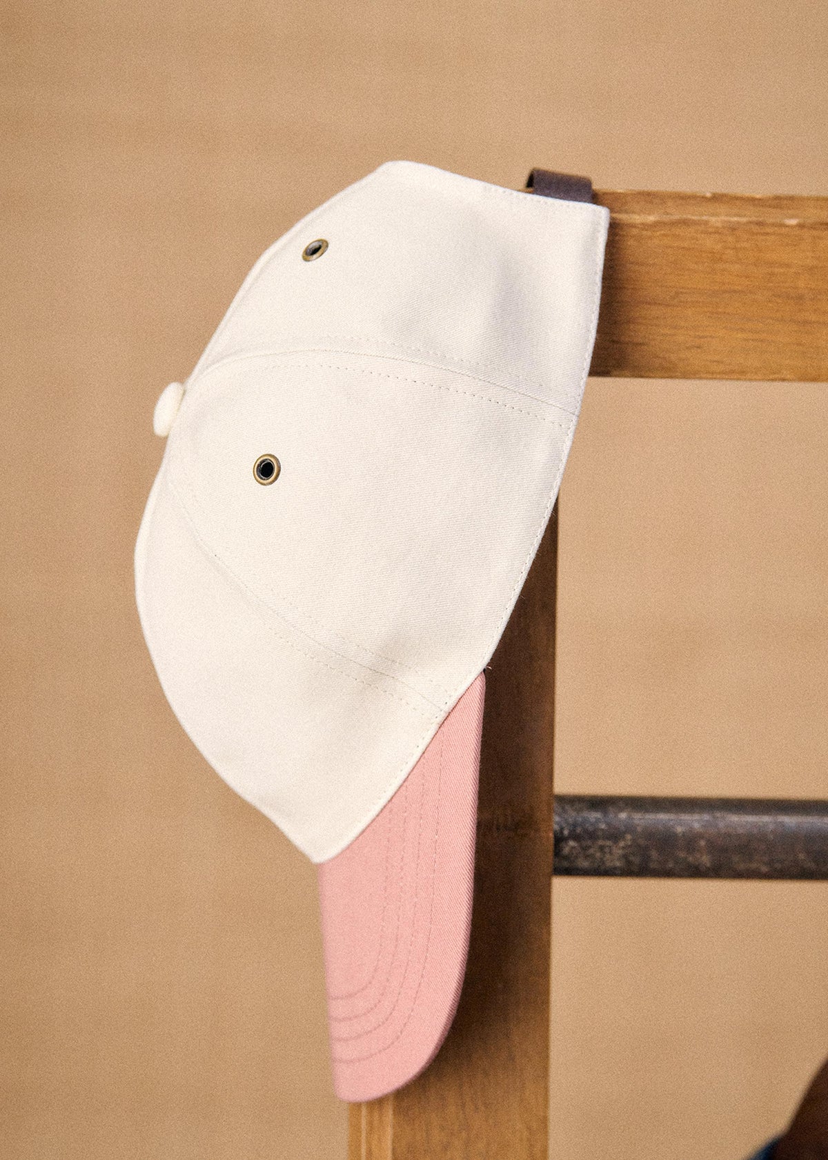 Casquette Chase - Ecru / Vieux Rose