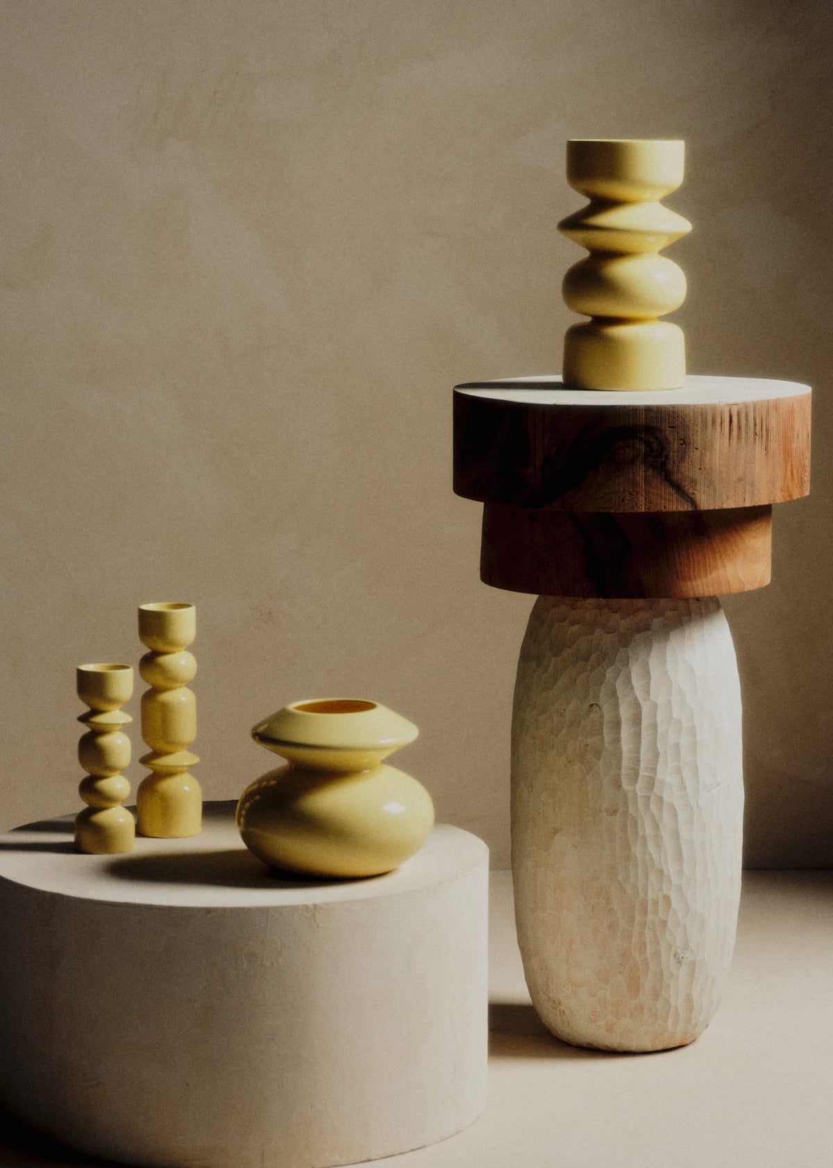 Vase Romie Objetti - Grand Modèle - Jaune