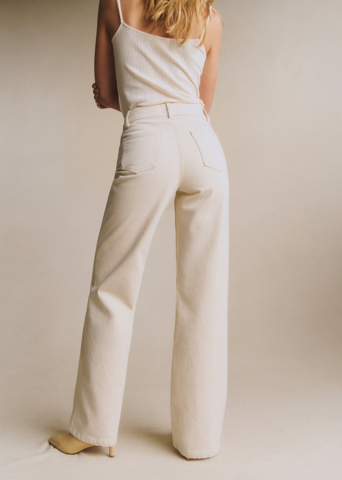 Pantalon Le New 70's - Ecru Chiné