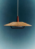 Suspension scandinave en teck et corde années 60 - Teck et corde