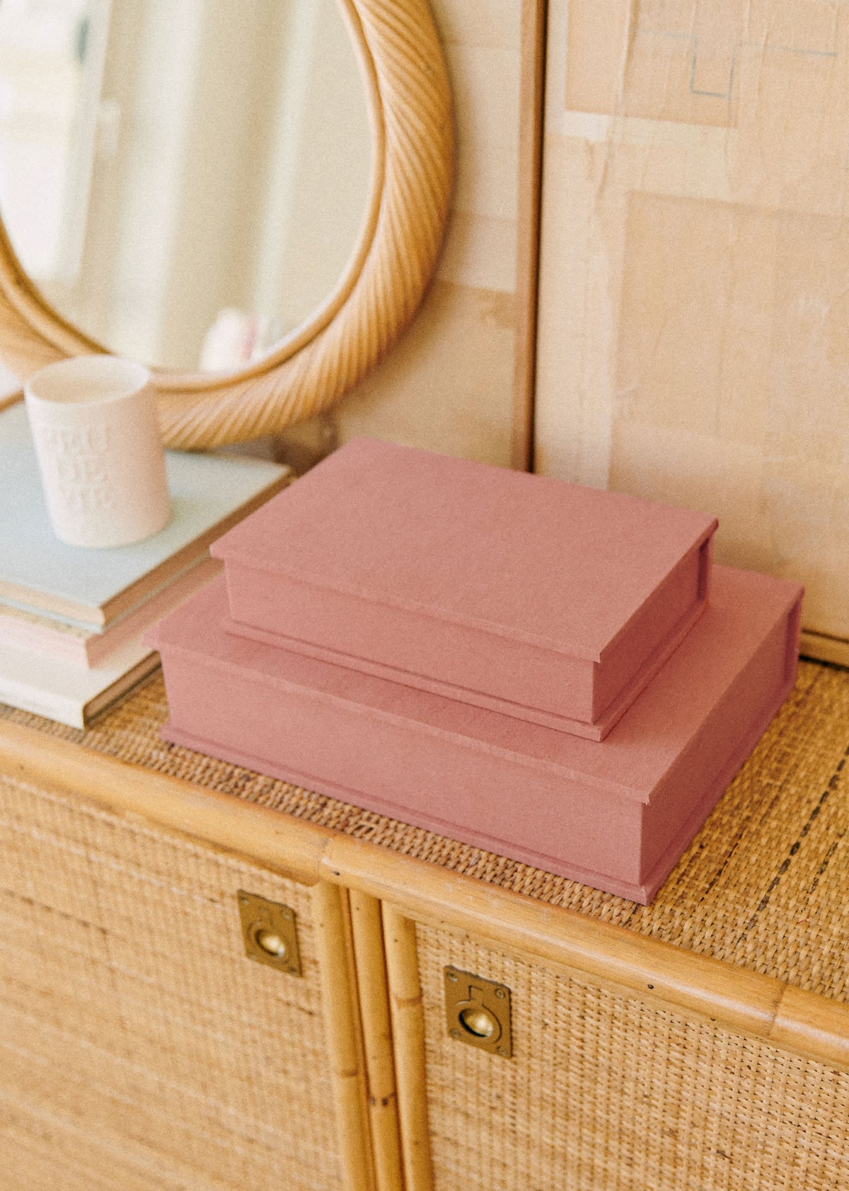 Boîte Rangement - Rose