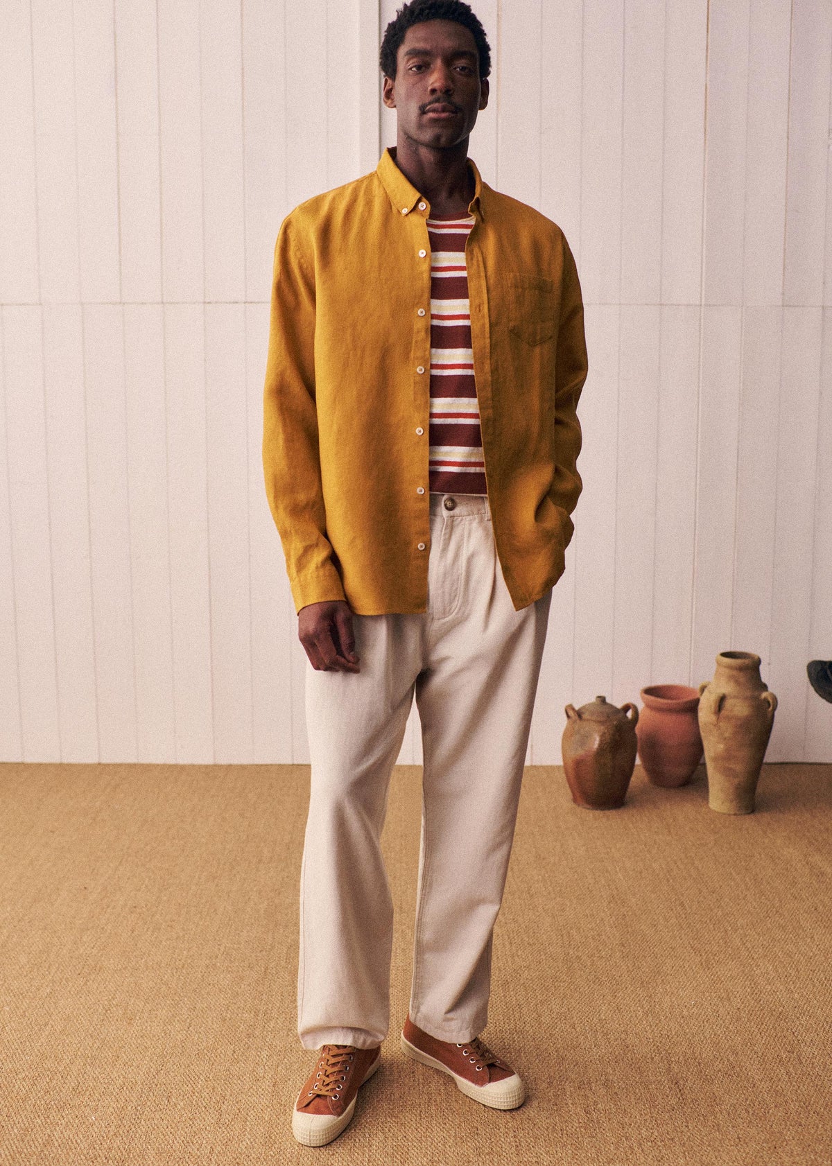 Chemise Charlie Lin - Ocre