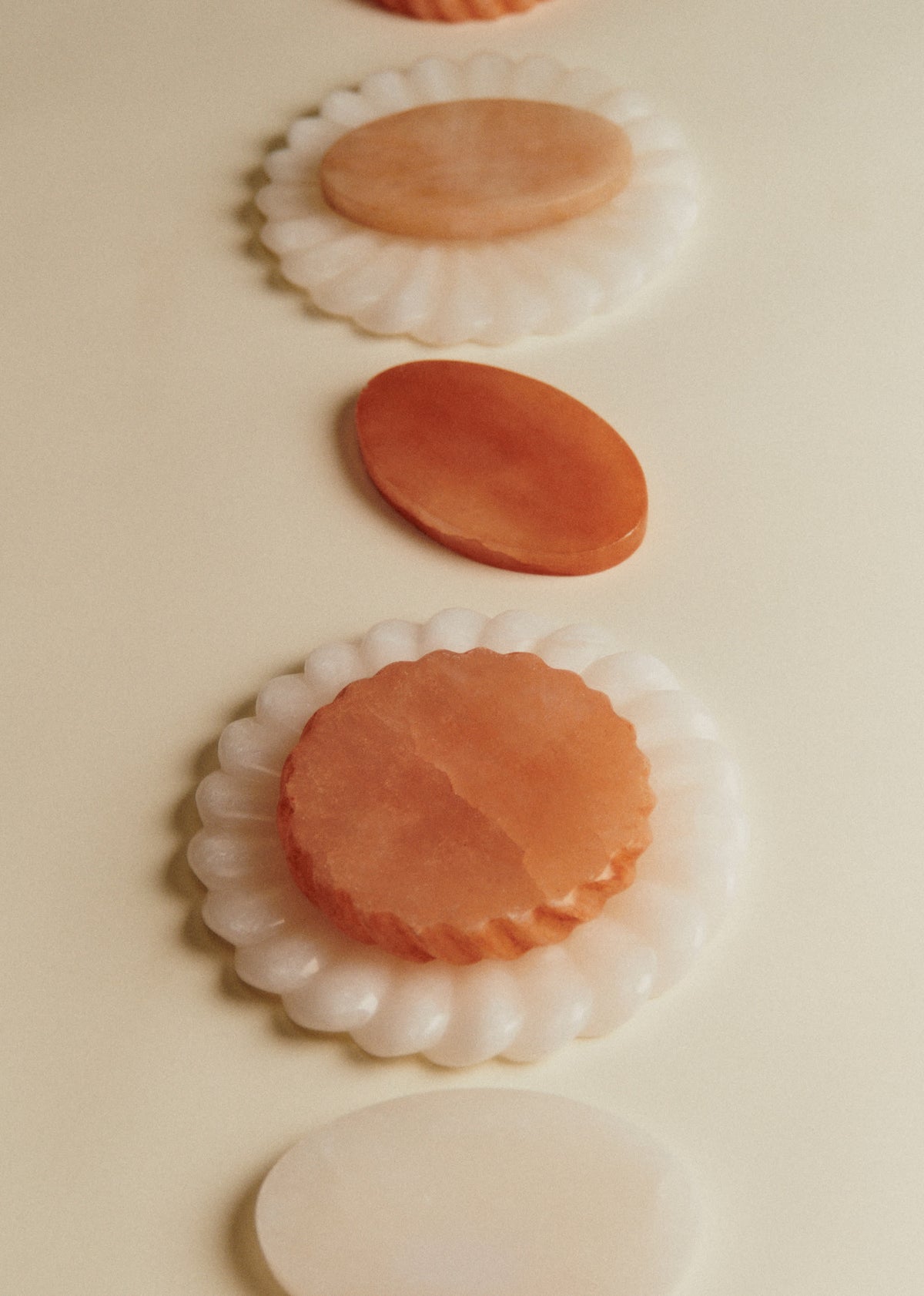 Porte-savon - Albâtre rose