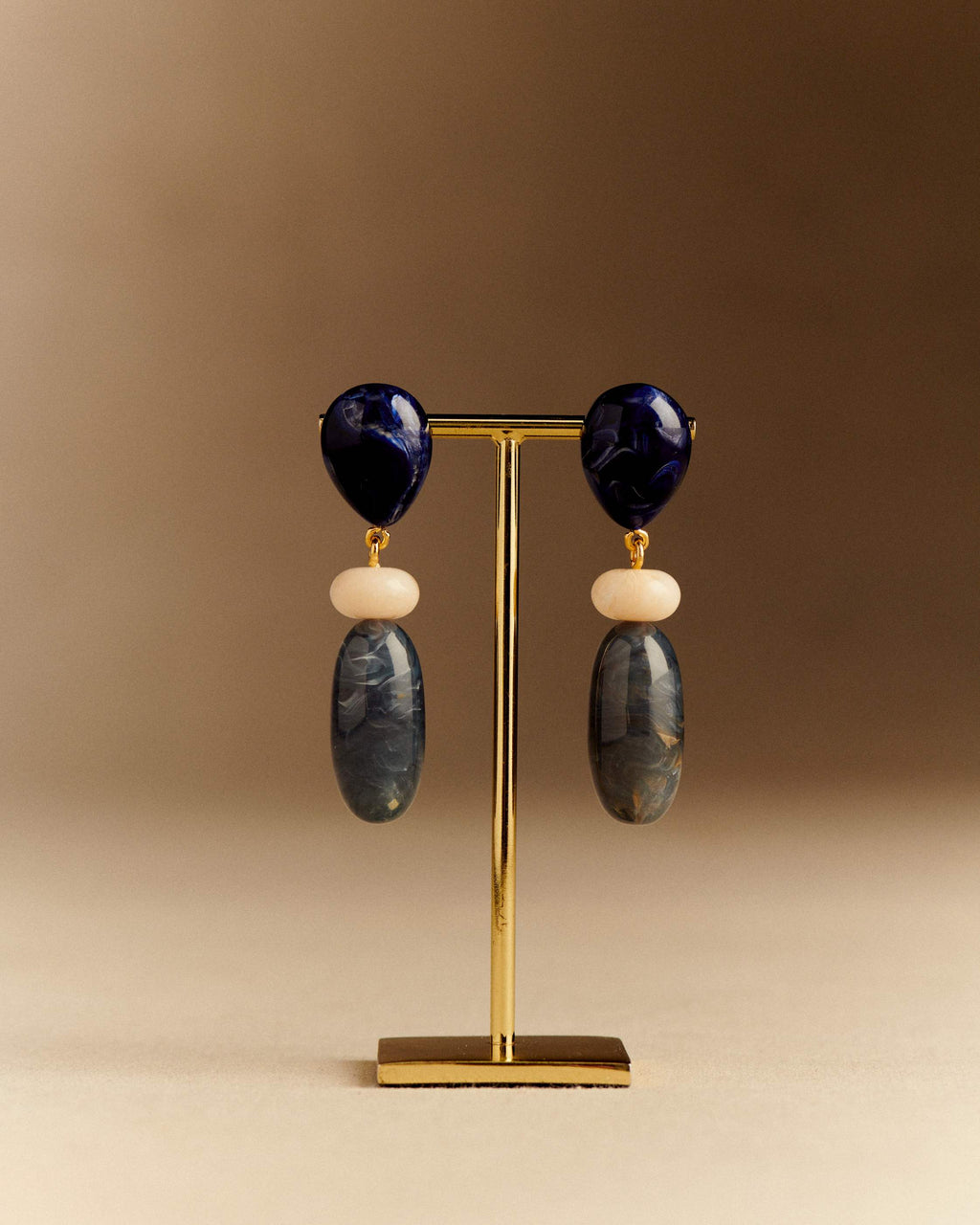 Boucles d'oreilles Dany - Bleu Océan Multi