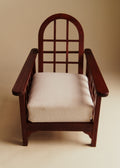 Fauteuil dossier inclinable vintage acajou - Acajou