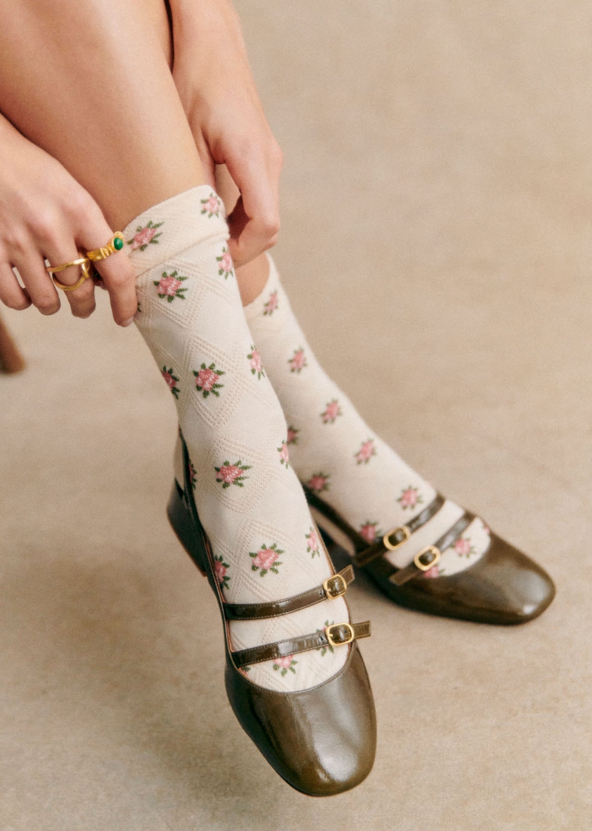 Chaussettes Julia - Écru